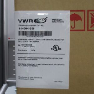 VWR SYMPHONY Gravity Convection Incubator Part # 414004-610